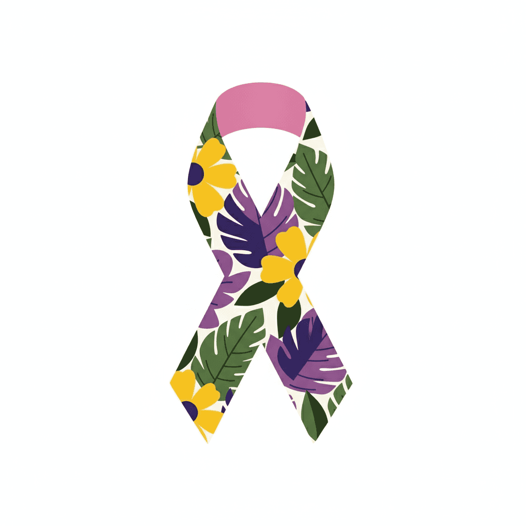 Breast Cancer Ribbon Icon Before Our Visit Ends Podcast